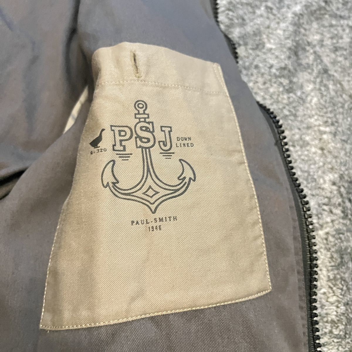 10ポールスミス Paul Smith ダウンジャケット ブラック黒 Lサイズ 