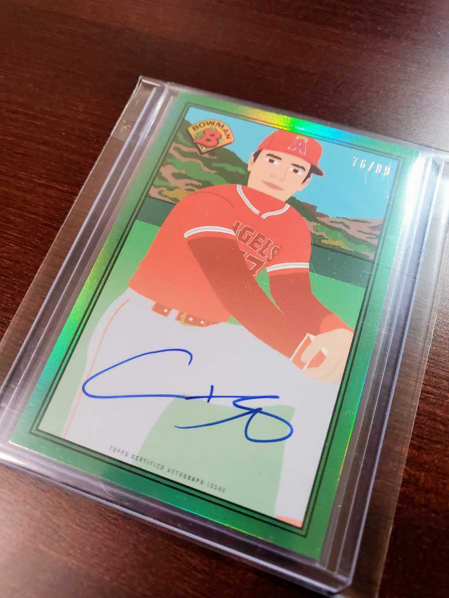 大谷翔平 Topps Bowman レア急騰中セピアリフラクター大谷カード 0