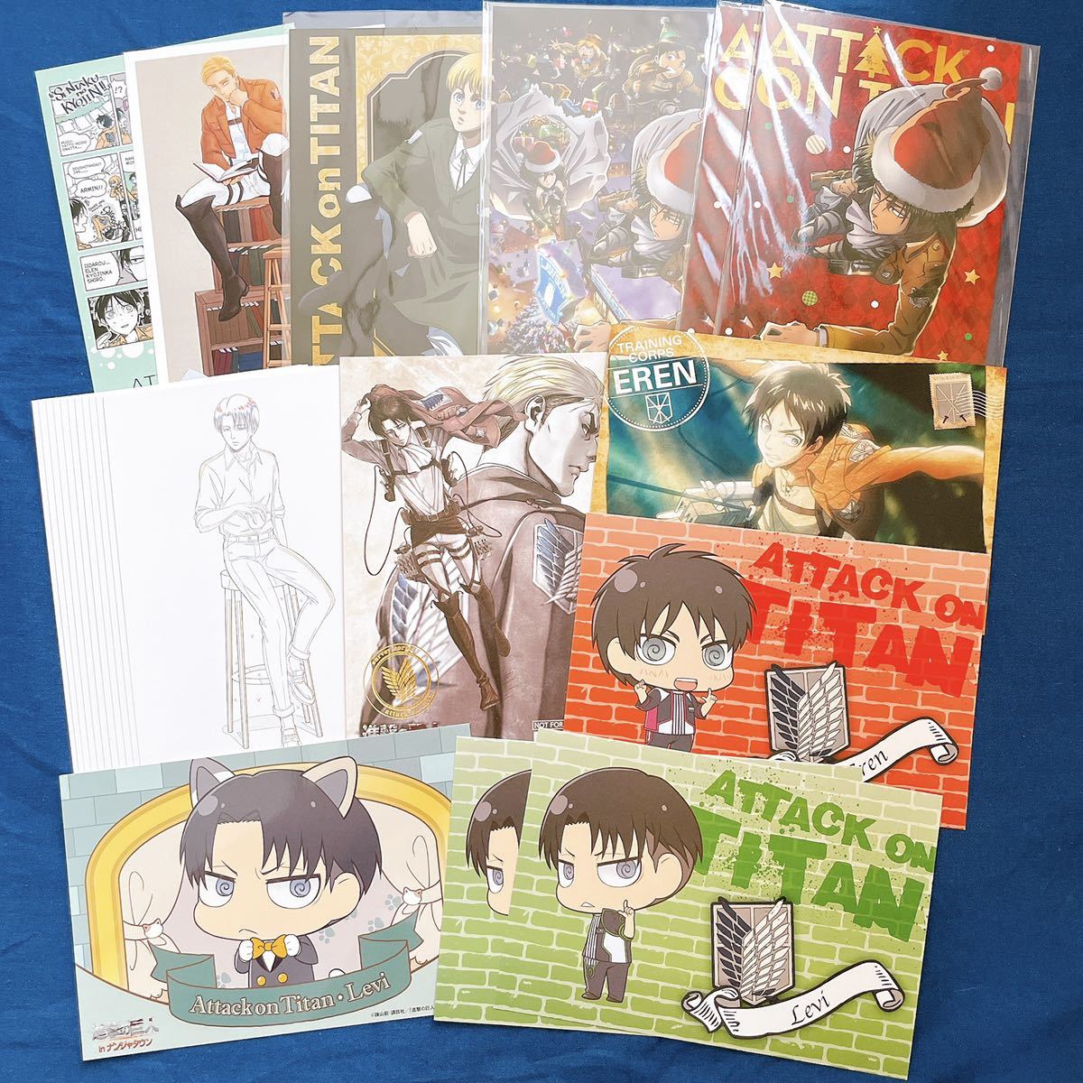 進撃の巨人 ポストカードセット アニーク リヴァイ 1Year Anique Shop