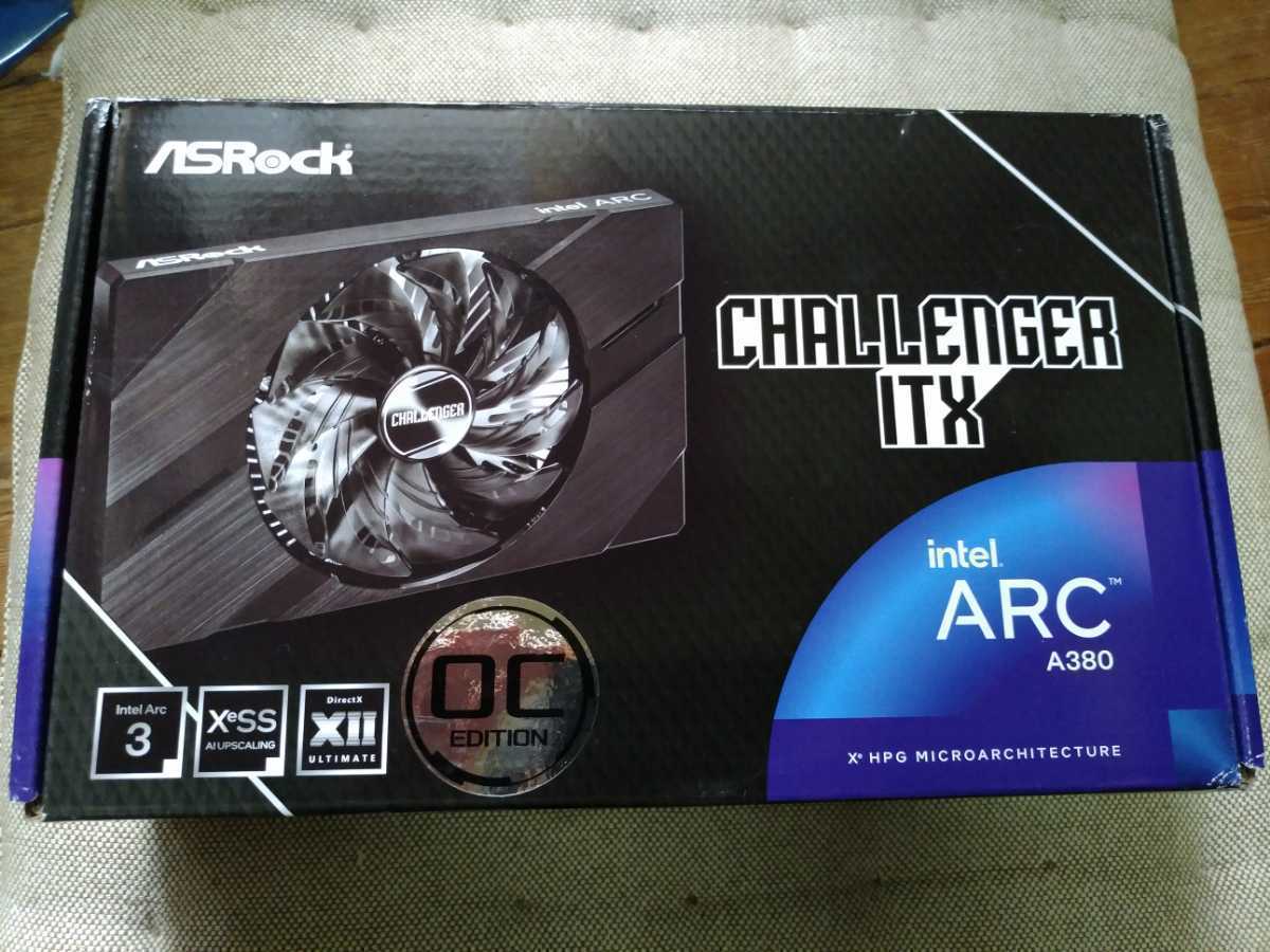 ASRock Intel Arc A380 Challenger ITX 6GB OC A380 CLI 6GO 動作品