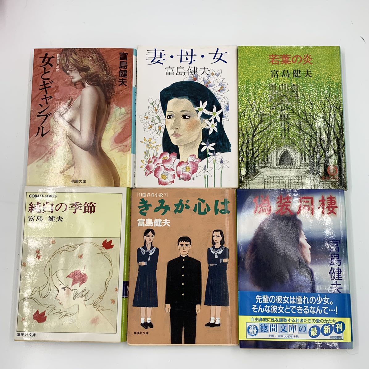 富島健夫 小説 文庫本 大量セット まとめて 21冊 官能 ミステリー 青春