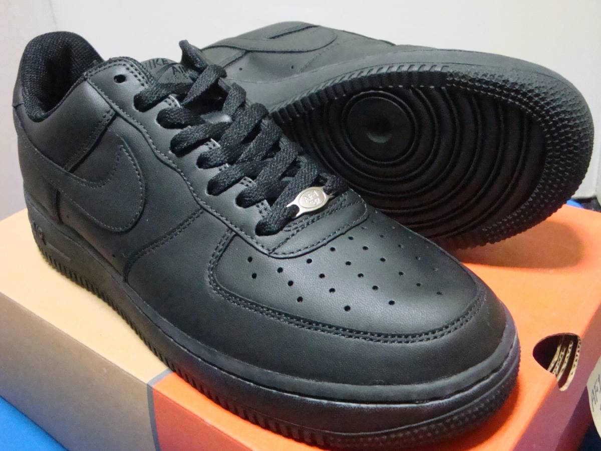 Nike 2005年モデル AIR FORCE 1 Low Limited Eddition エアフォース 1 Low リミテッド モノクロ 黒/黒 28cm 未使用 デッド