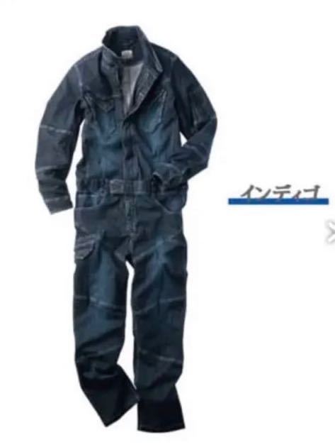 BLUE B デニム　ツナギ　オールインワン　作業服　ワークマン　インディゴ　つなぎ 