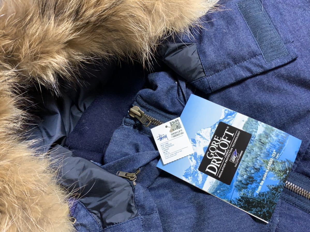 STUSSY×GORE-TEX GORE DRY LOFT 25周年記念デニムダウンジャケット XL 