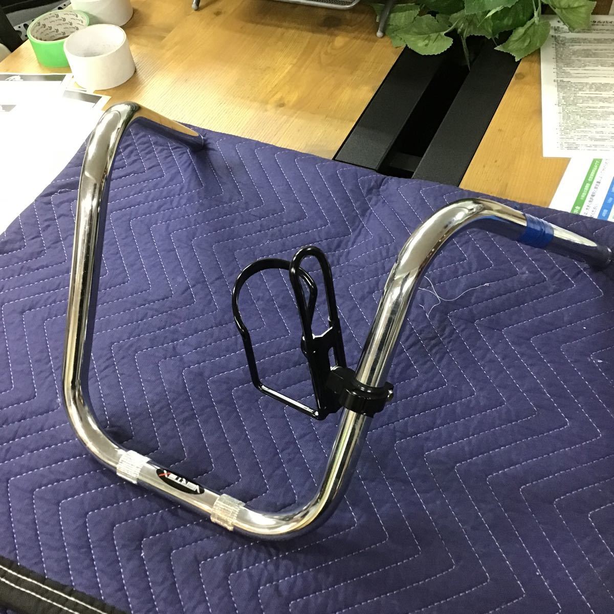 ○ゼファーX ZR400C-316〜外し ハンドル ドリンクホルダー付き