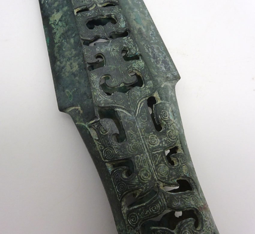 青銅器 唐物 時代物 中国古玩 青銅剣 古銅 緑屋h□ i9⁄3-