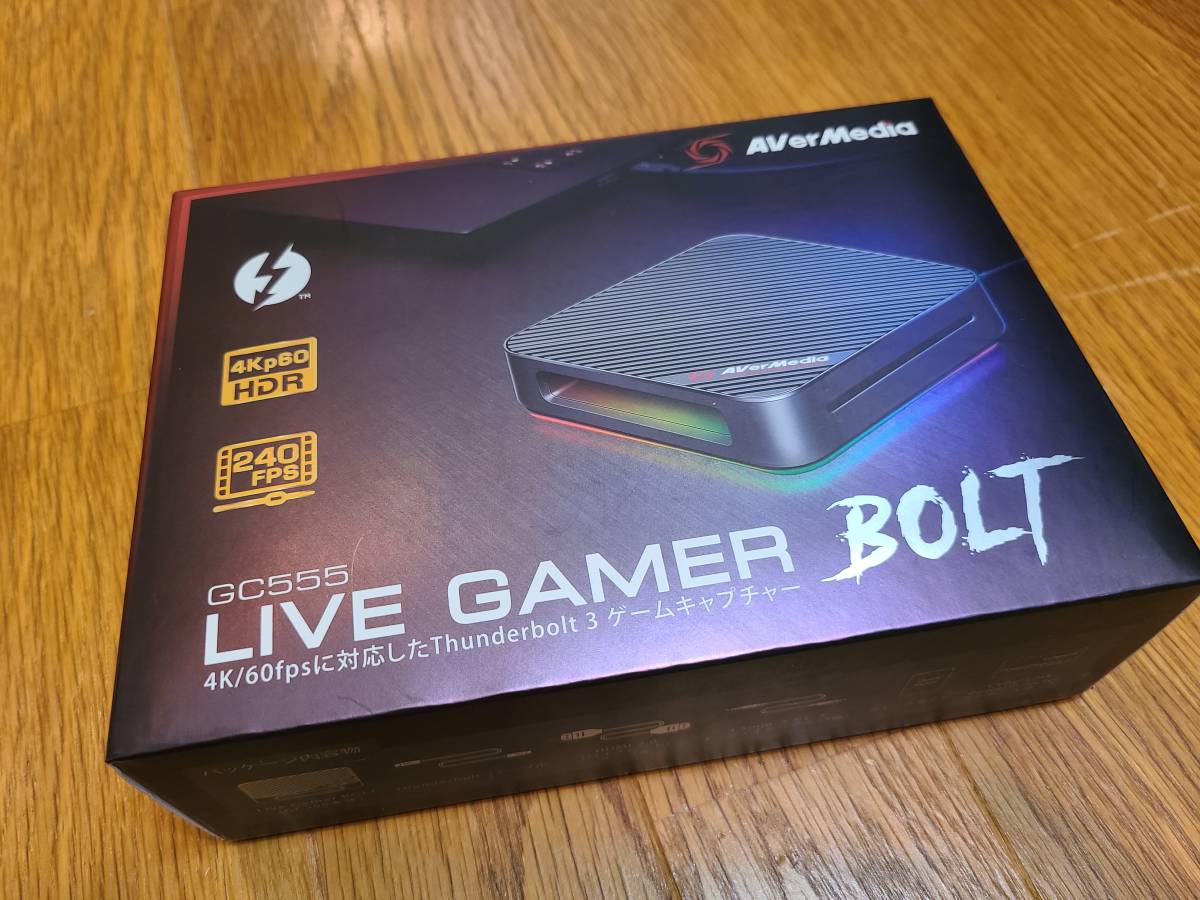 AVerMedia GC555 LIVE GAMER BOLT Thunderbolt3接続のハイエンドモデル