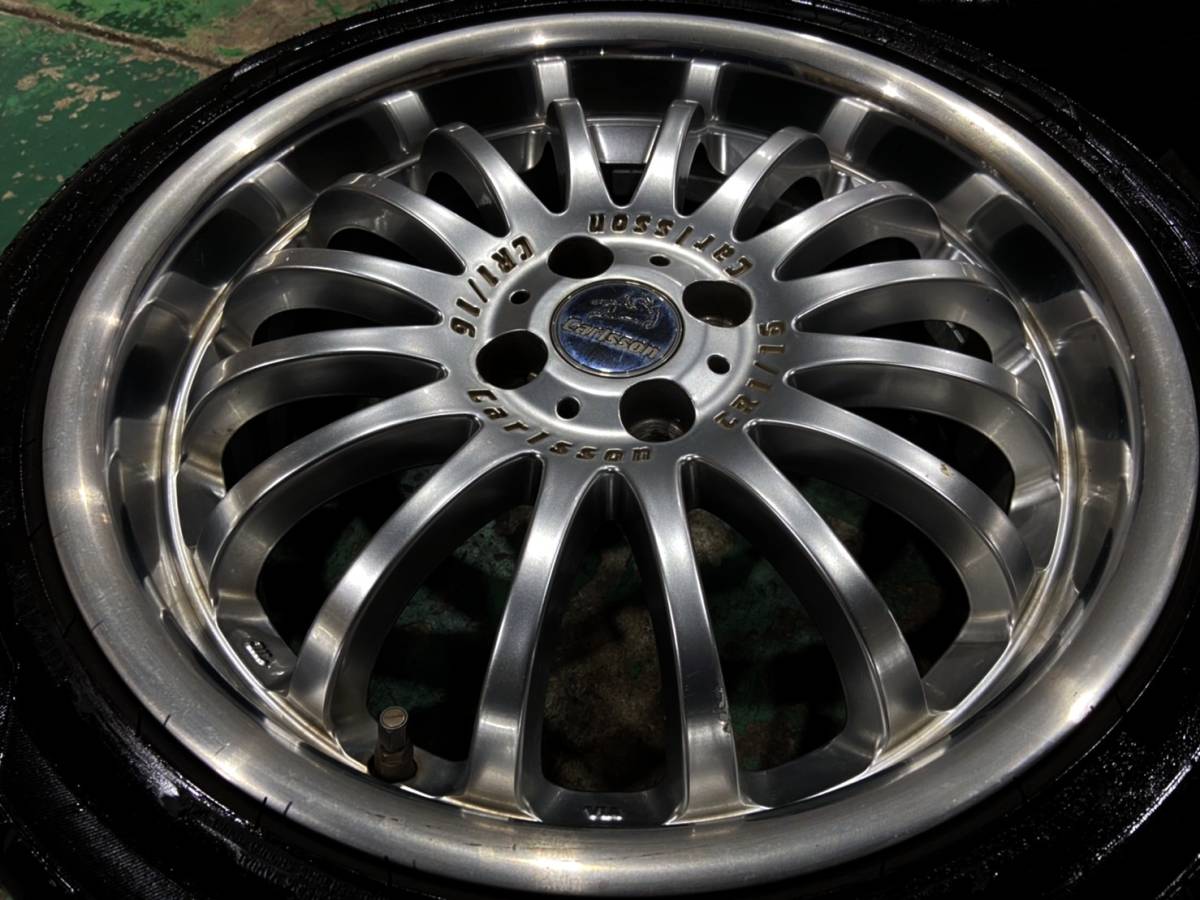 カールソン Carlsson 1/16RS 7j+40 PCD100-4h 205/45R17 中古タイヤ付