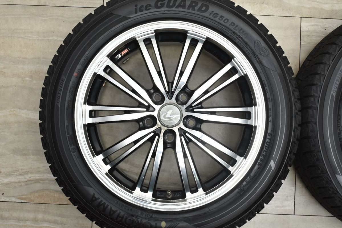 K-1662スタッドレス屋225/65R17アルミ付き4本（7J 114.3 5穴 +38)⑰ 