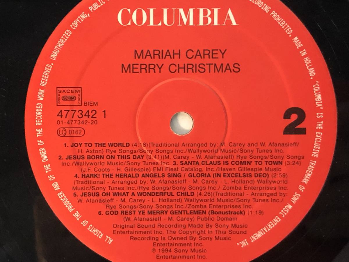 Merry Christmas - Mariah Carey Vinyl Edition – LP ~ Anniversary