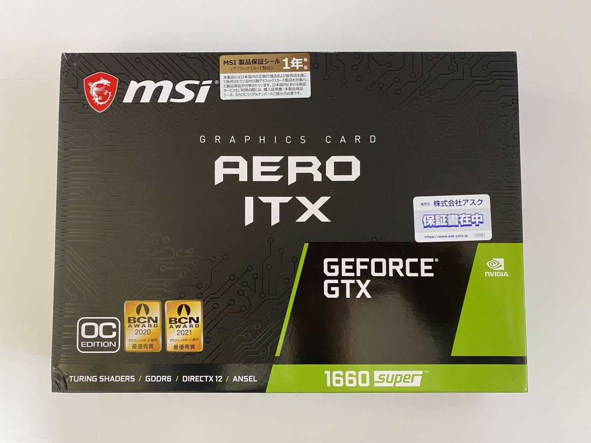 GTX 0 MSI VD7112 board Ti AERO ITX OC GEFORCE GTX 1660 SUPER