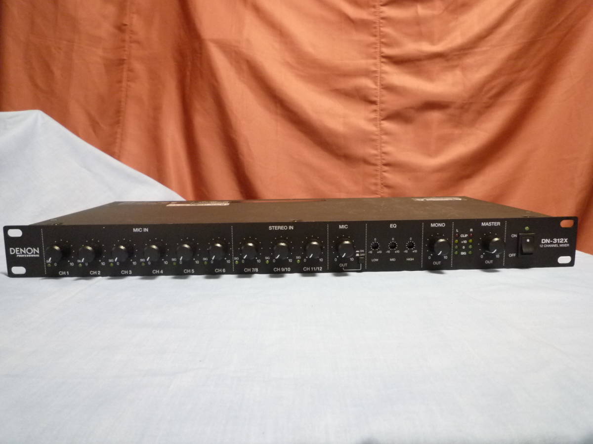 【数量限定，お買い得】 DENON デノン DN-312X 12ch マイク/ライン ミキサー 品 2(ミキサー)｜売買されたオークション情報、yahooの商品情報をアーカイブ公開 - オークファン ミキサー