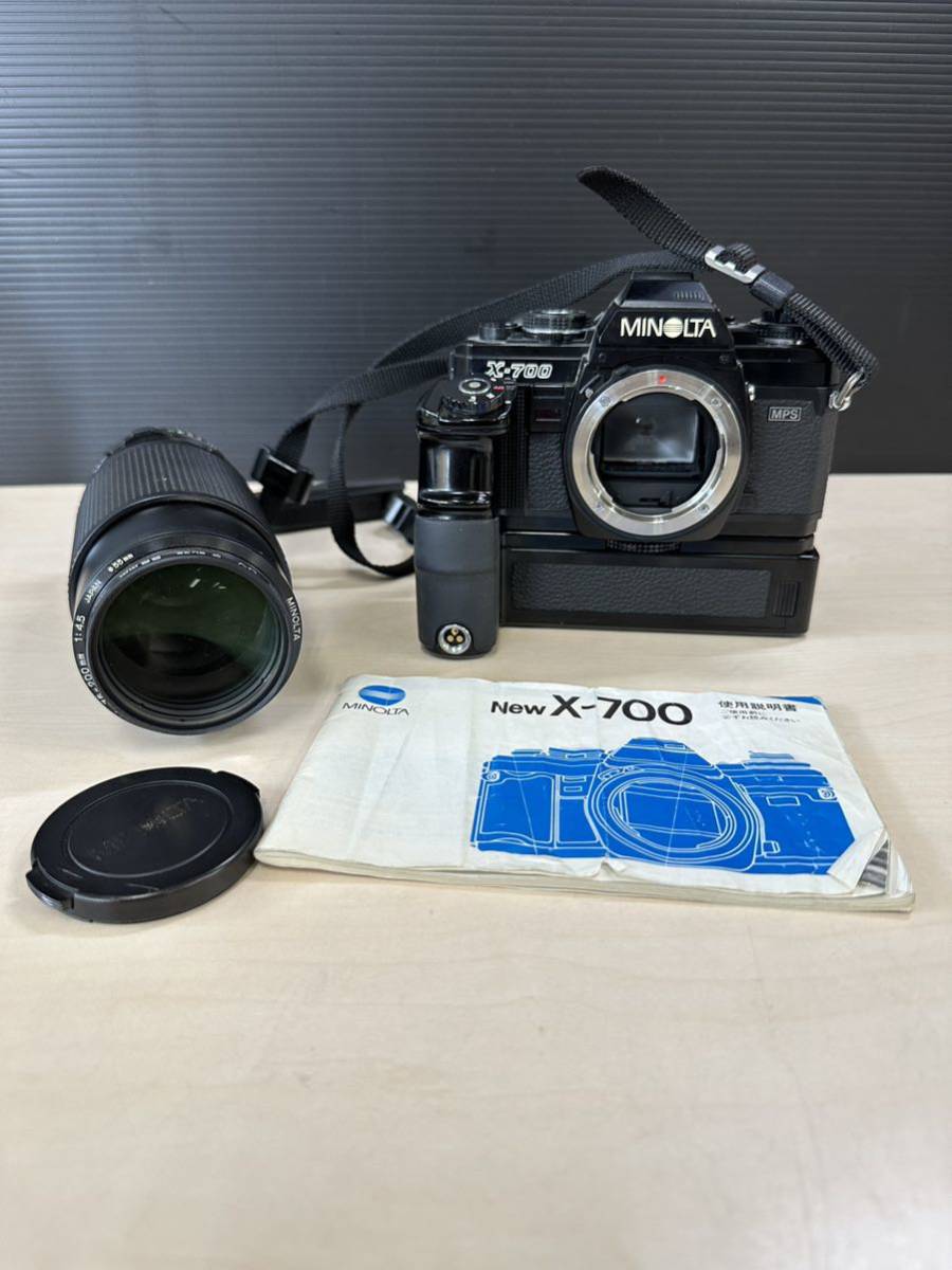 MINOLTA X-700 MD ZOOM レンズセット MINOLTA ミノルタ X-700 MOTOR DRIVE 1 レンズ MD ZOOM 75-200mm 1:4.5