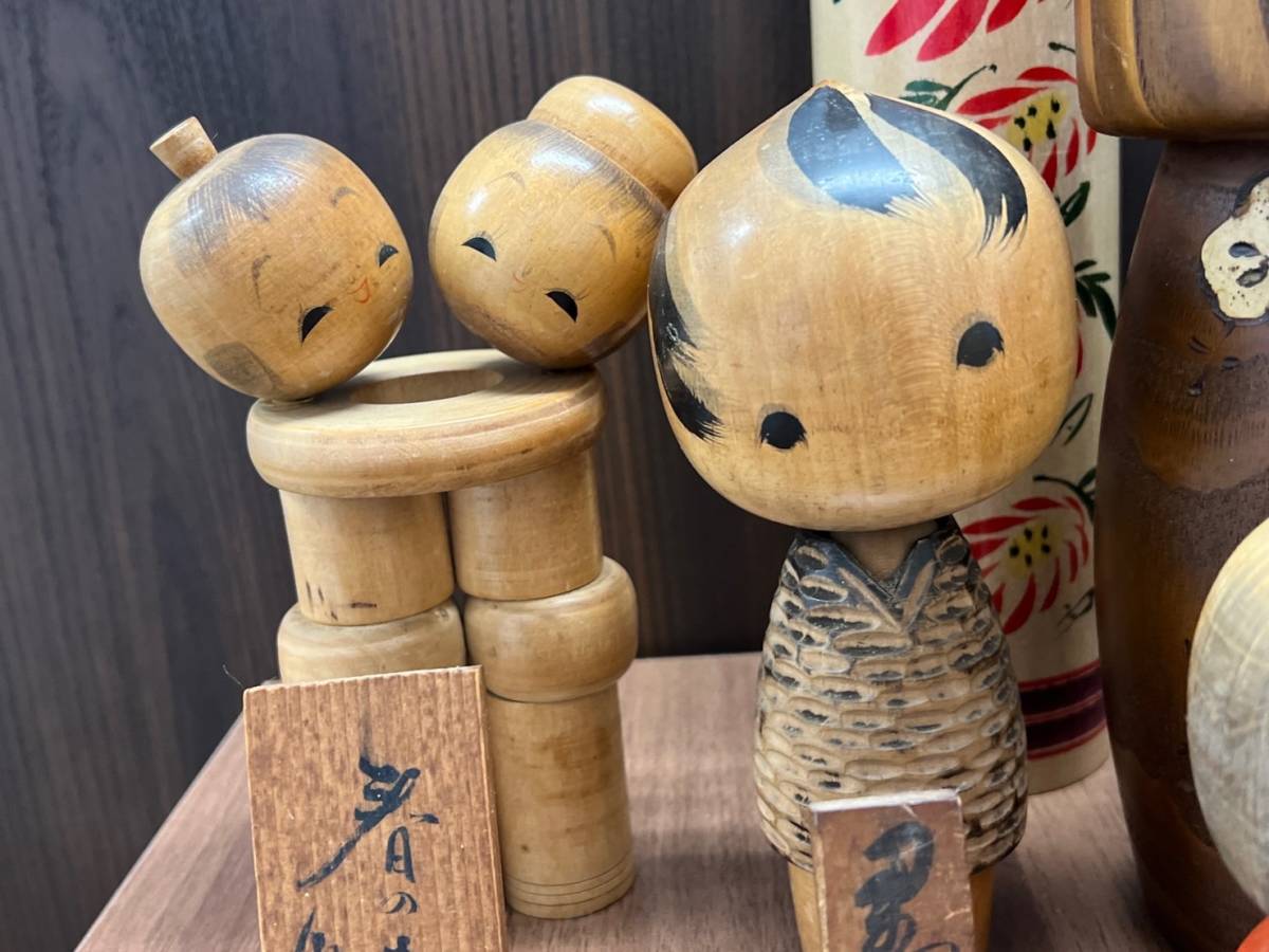 レトロ! こけし 14体セット 卯三郎こけし 作田孝一 としを レトロ! こけし 14体セット 卯三郎こけし 作田孝一 としを