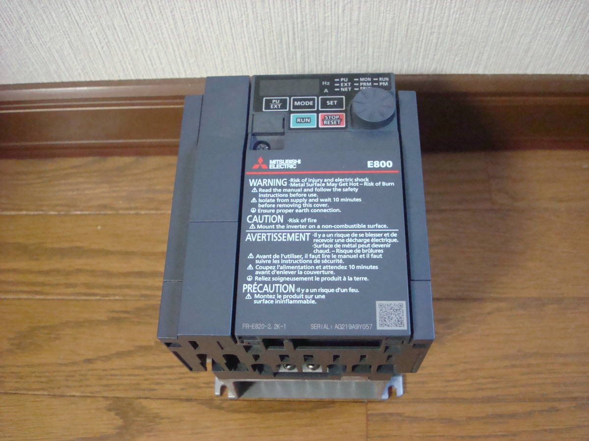 新品】三菱 インバータ FR-E820-2.2K-1② 親しかっ