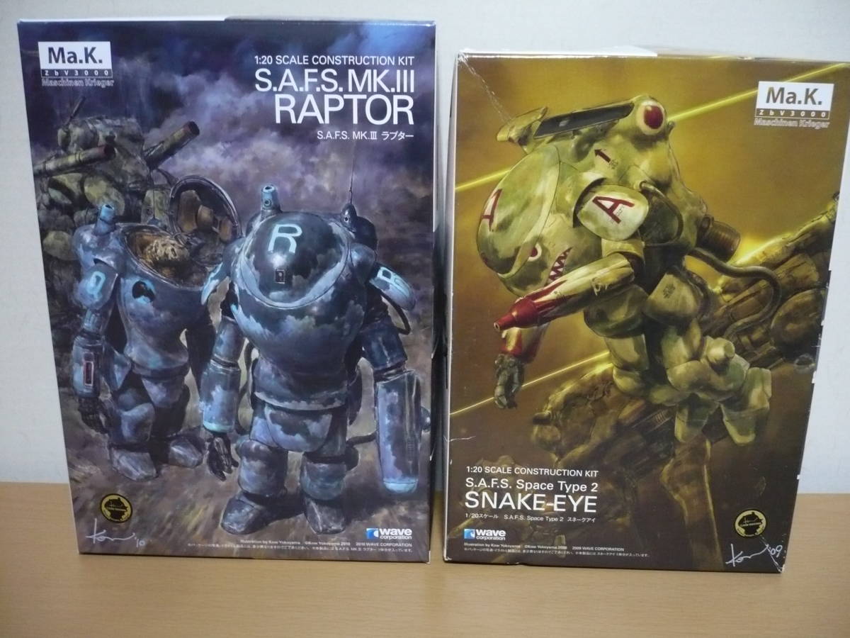  WAVE 1/20 ラプター スネークアイ セット RAPTOR SNAKE-EYE(マシーネンクリーガー)｜売買されたオークション情報、yahooの商品情報をアーカイブ公開 - オークファン マシーネンクリーガー