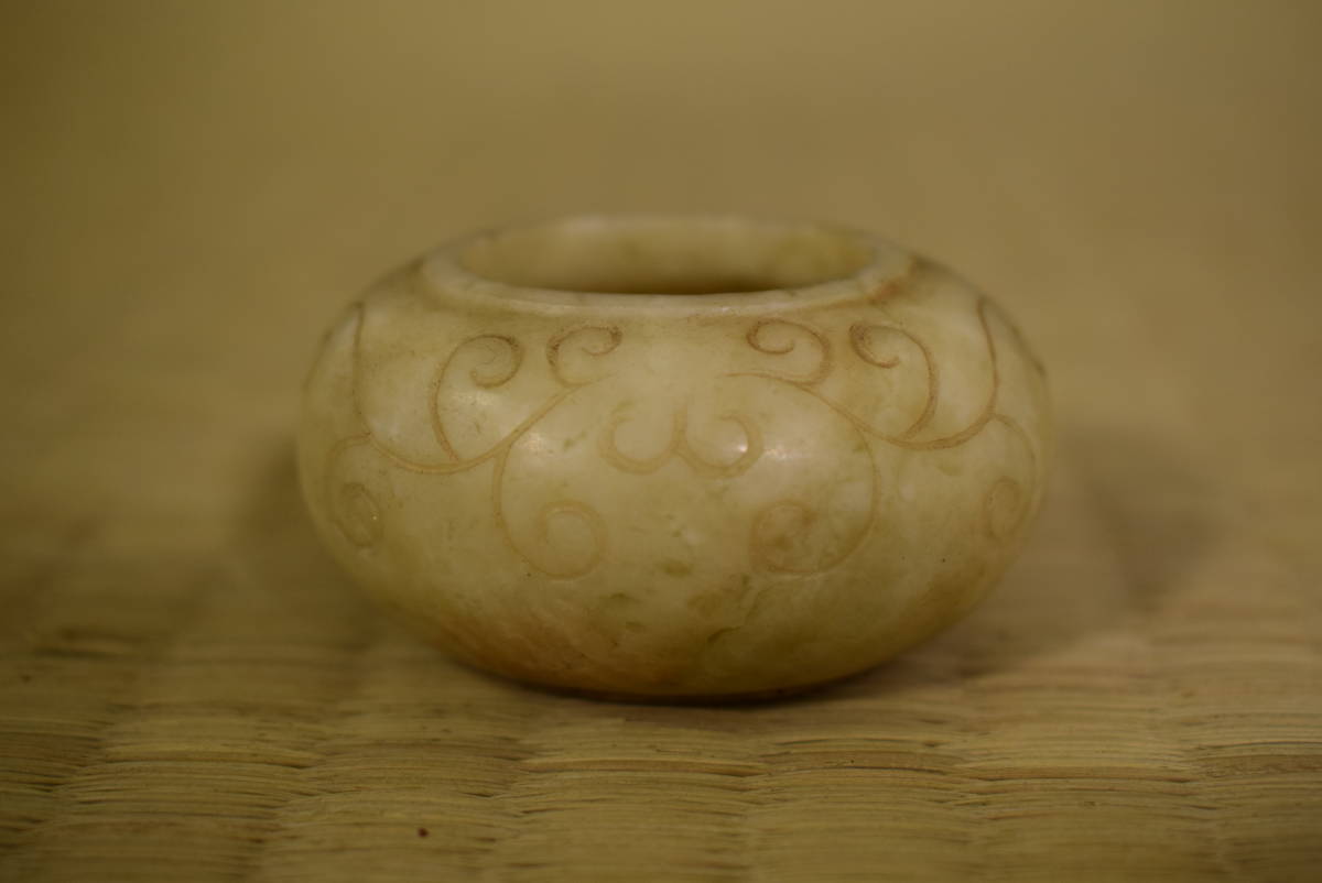 和 古美術収集家買出品 中国古玩唐物 時代玉石彫水迂