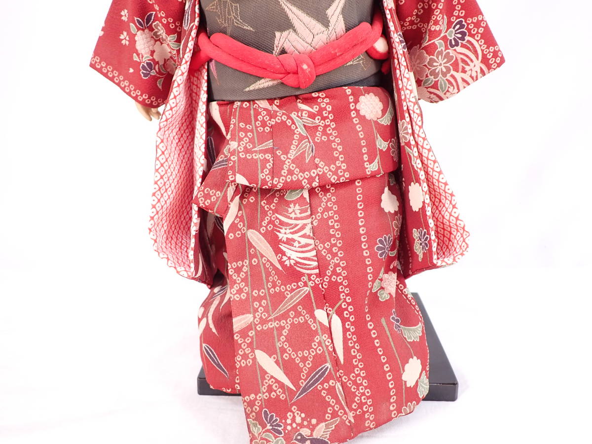 撫松庵 市松人形 日本人形 ドール 約43cm 土台付き(市松人形)｜売買