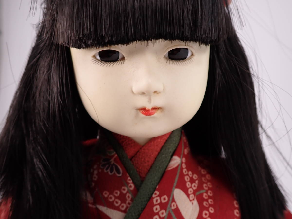 撫松庵 市松人形 日本人形 ドール 約43cm 土台付き(市松人形)｜売買