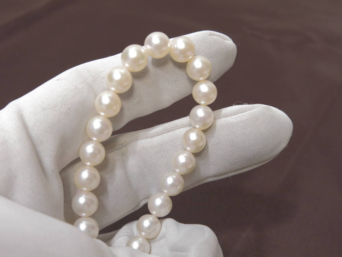アコヤ真珠 ネックレス 7～7.5mm 照り/AB 形/AB 色味/白×淡桃