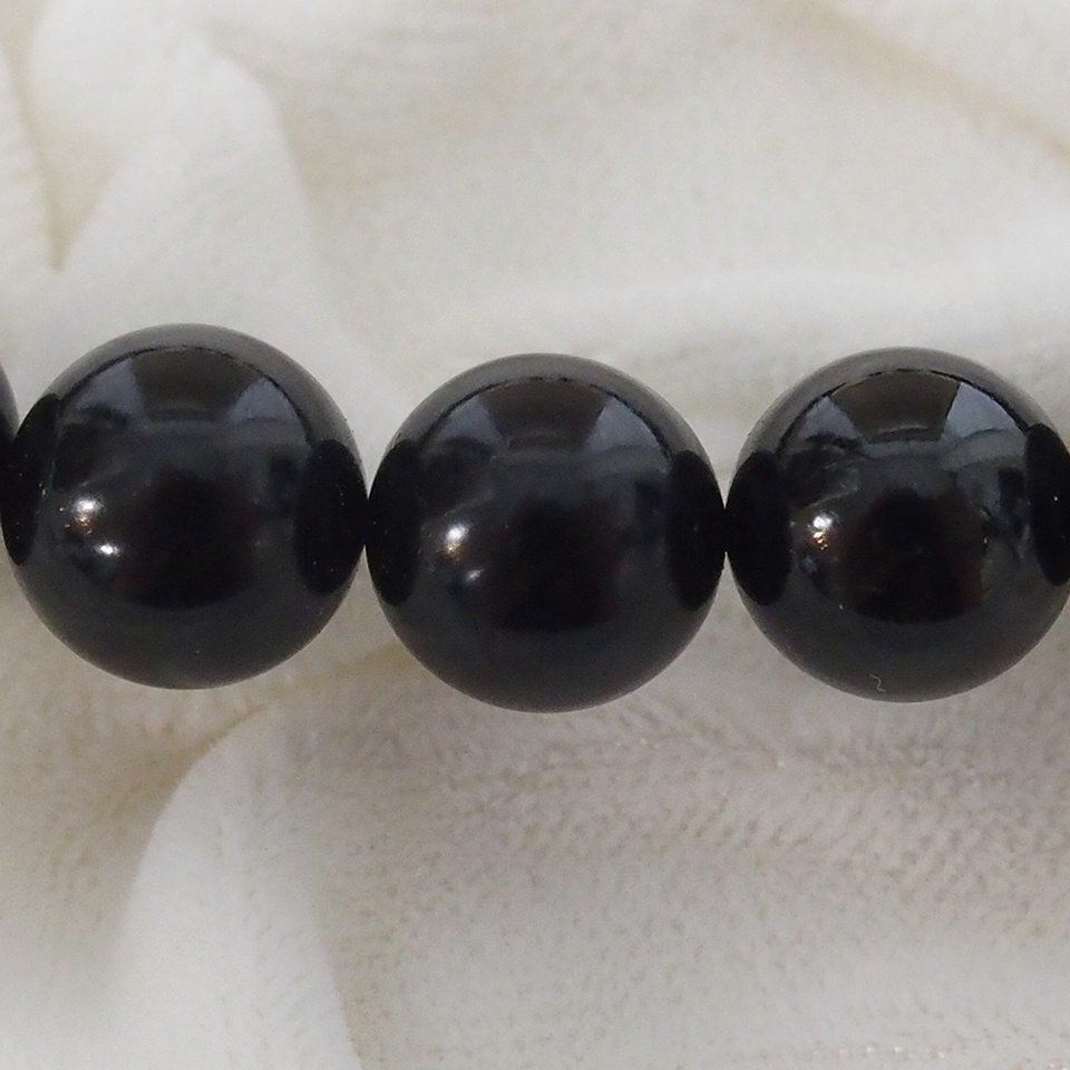 f002 Y2 美品 アクセサリー ROYAL JET 天然ジェット 黒玉 