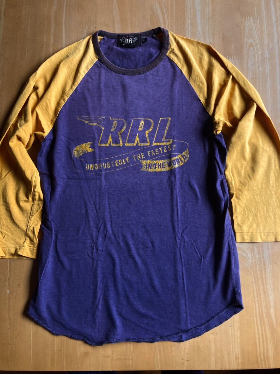RRL レーシングラグランTシャツ S 背番号1ワッペン モーター RRL レーシングラグランTシャツ S 背番号1ワッペン モーター