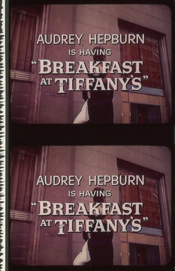 35㎜予告フィルム 9種×3コマ 「ティファニーで朝食を」 ② 1961年 オードリー ヘップバーン