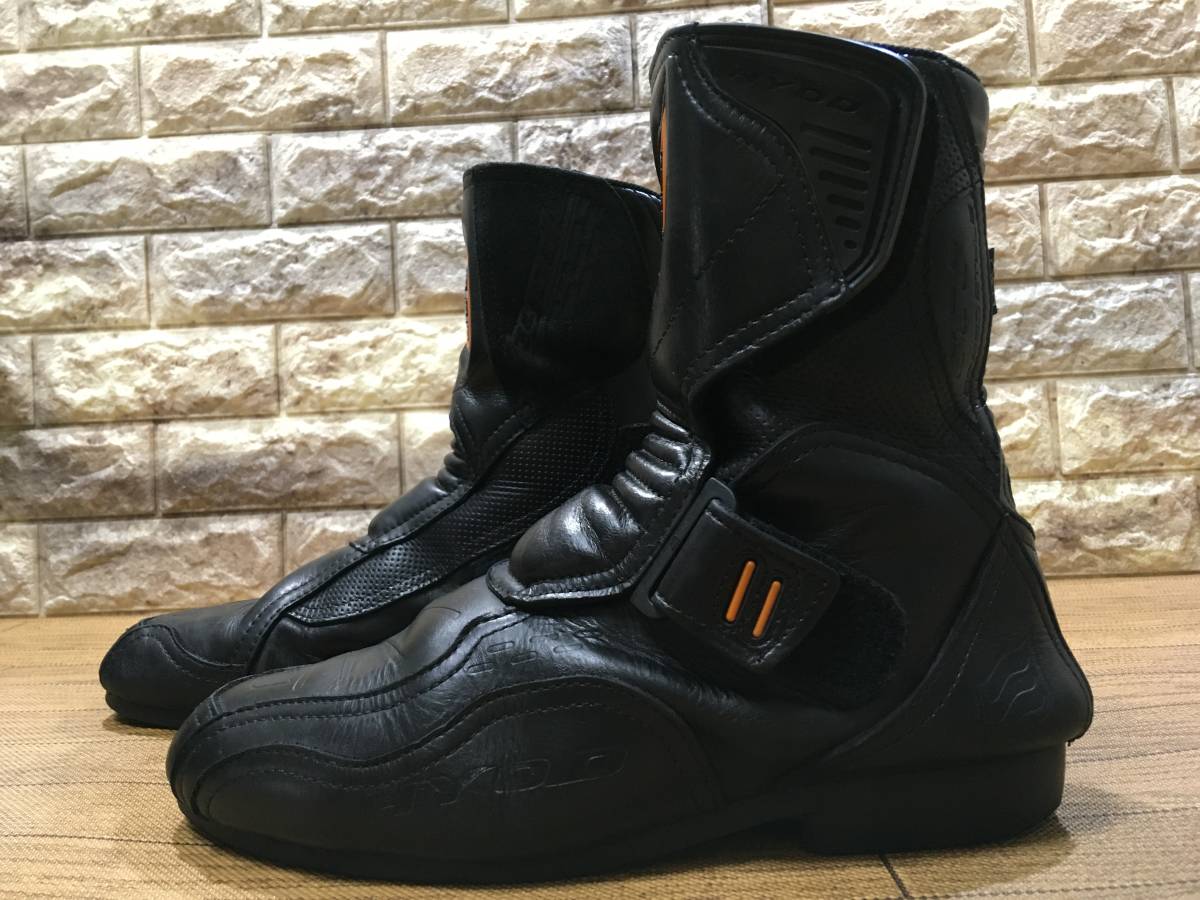 HYODヒョウドウ ボルガ ST-X D3O 本革 ライディングブーツ ブラック バイク HYODヒョウドウ ボルガ ST-X D3O 本革 ライディングブーツ ブラック