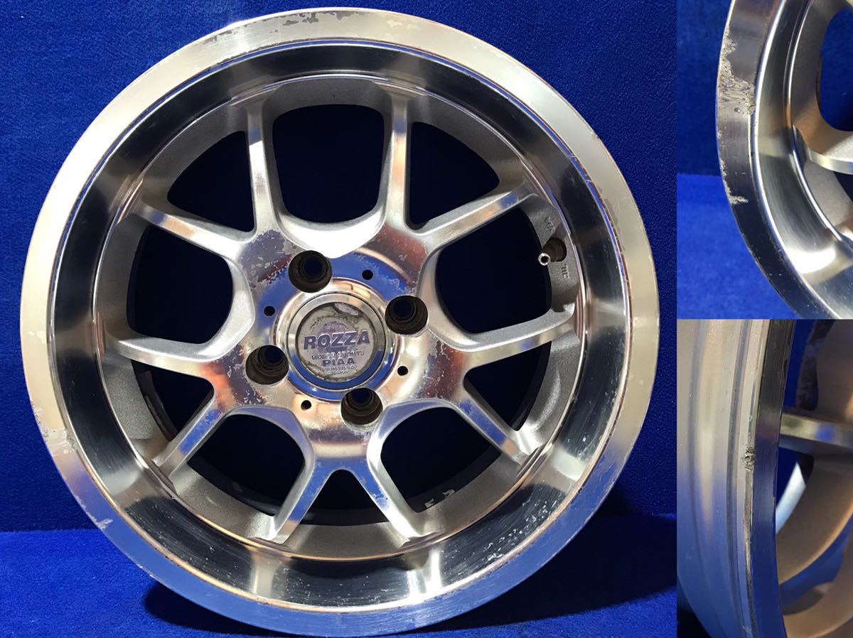 PIAA ROZZA＊15インチホイール＊15x6.5JJ/オフセット+35/PCD100-4H＊4