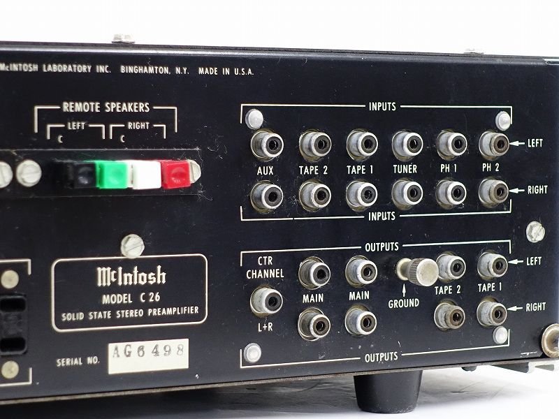 □□McIntosh C26 プリアンプ マッキントッシュ 元箱付□□013810005m