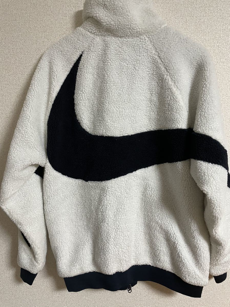 【Lサイズ】NIKE NSW REVERSIBLE BIG SWOOSH FULL ZIP BOA JACKET ナイキ ボアジャケット NIKE ビッグ スウォッシュ ジャケット