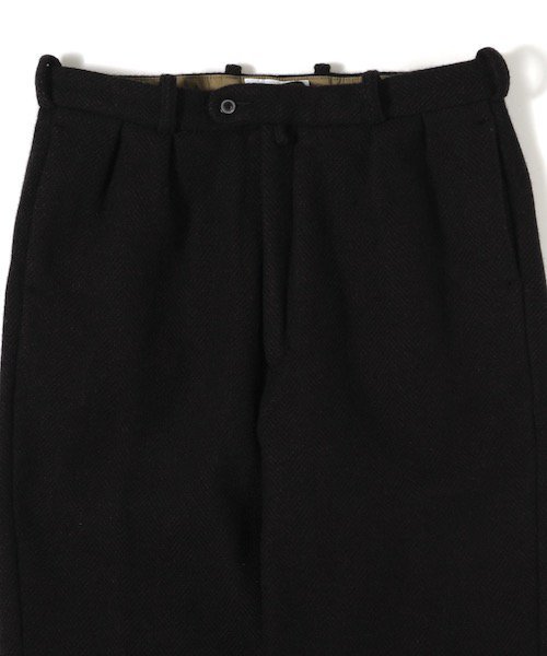 2021AW　ENDS and MEANS / GRANDPA 2TUCK TROUSERS [BROWN HB DF WOOL] Grandpa and MEANS grandpa knit 公式通販