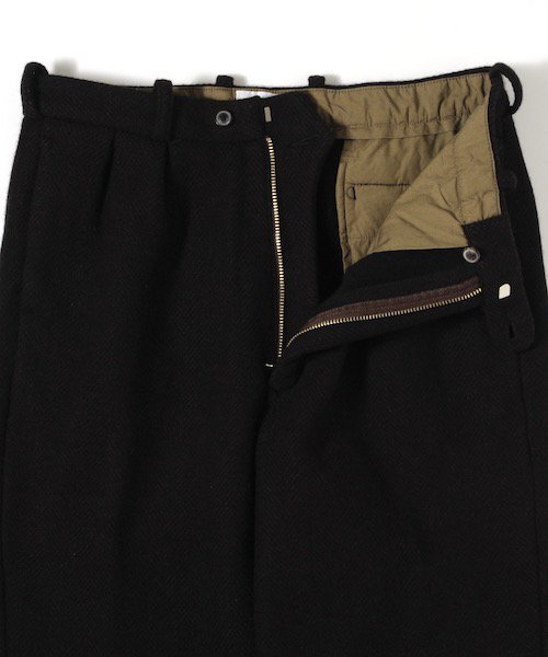 2021AW　ENDS and MEANS / GRANDPA 2TUCK TROUSERS [BROWN HB DF WOOL] Grandpa and MEANS grandpa knit 公式通販