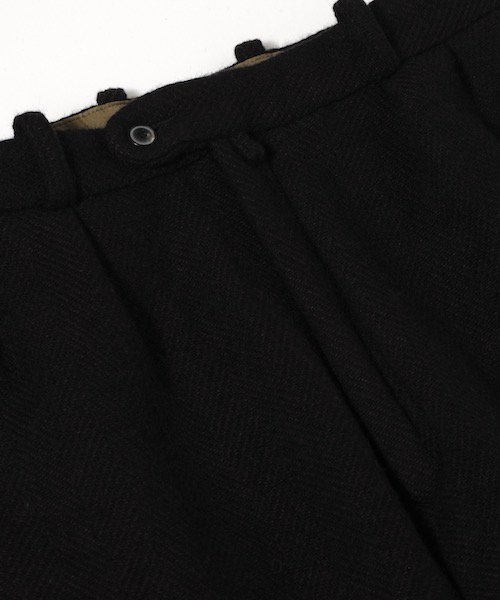 2021AW　ENDS and MEANS / GRANDPA 2TUCK TROUSERS [BROWN HB DF WOOL] Grandpa and MEANS grandpa knit 公式通販