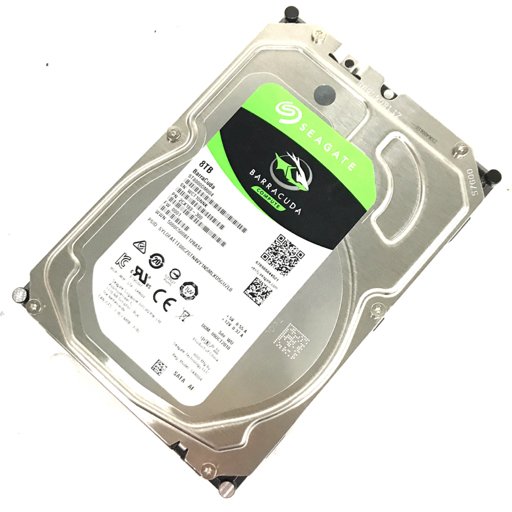 【正常品】3.5インチ HDD 8TB ST8000DM004 完全消去済 SEAGATE BarraCuda ST8000DM004 HDD 8TB 3.5インチ 初期化済み PC