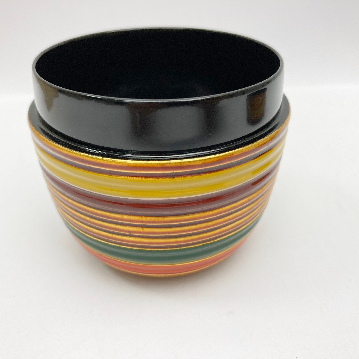 rm 中村湖彩 大棗 棗 なつめ 白壇塗 独楽 赤 茶道具 茶器 木