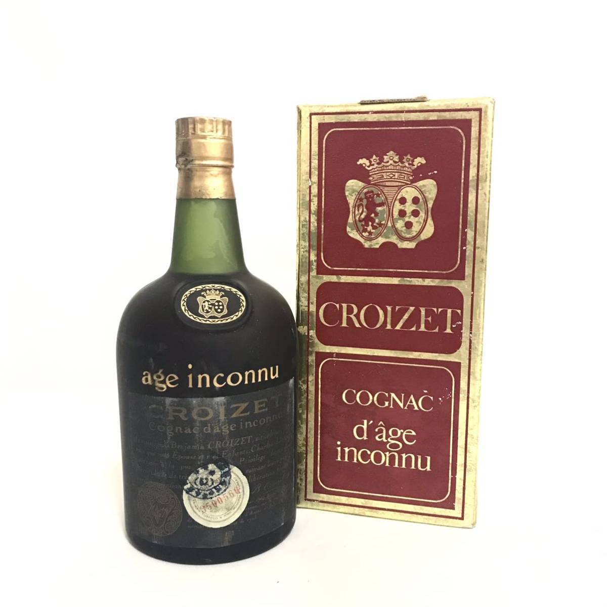 未開栓 クロアーゼ アージュ・アンコニュ コニャック ブランデー 古酒 未開栓 CROIZET AGE INCONNU クロアーゼ アージュ アンコニュ