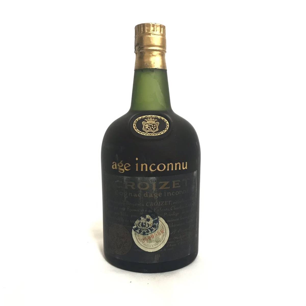 クロアーゼCroizet D'Age Inconnu ブランデー 古酒 未開栓 Croizet Cognac d'âge inconnu - 1960s (40%, 75cl) – Old Spirits Company