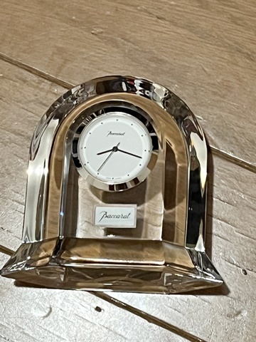 バカラ Baccarat 置時計 時計 ベガクロック VEGA クリスタル ガラス