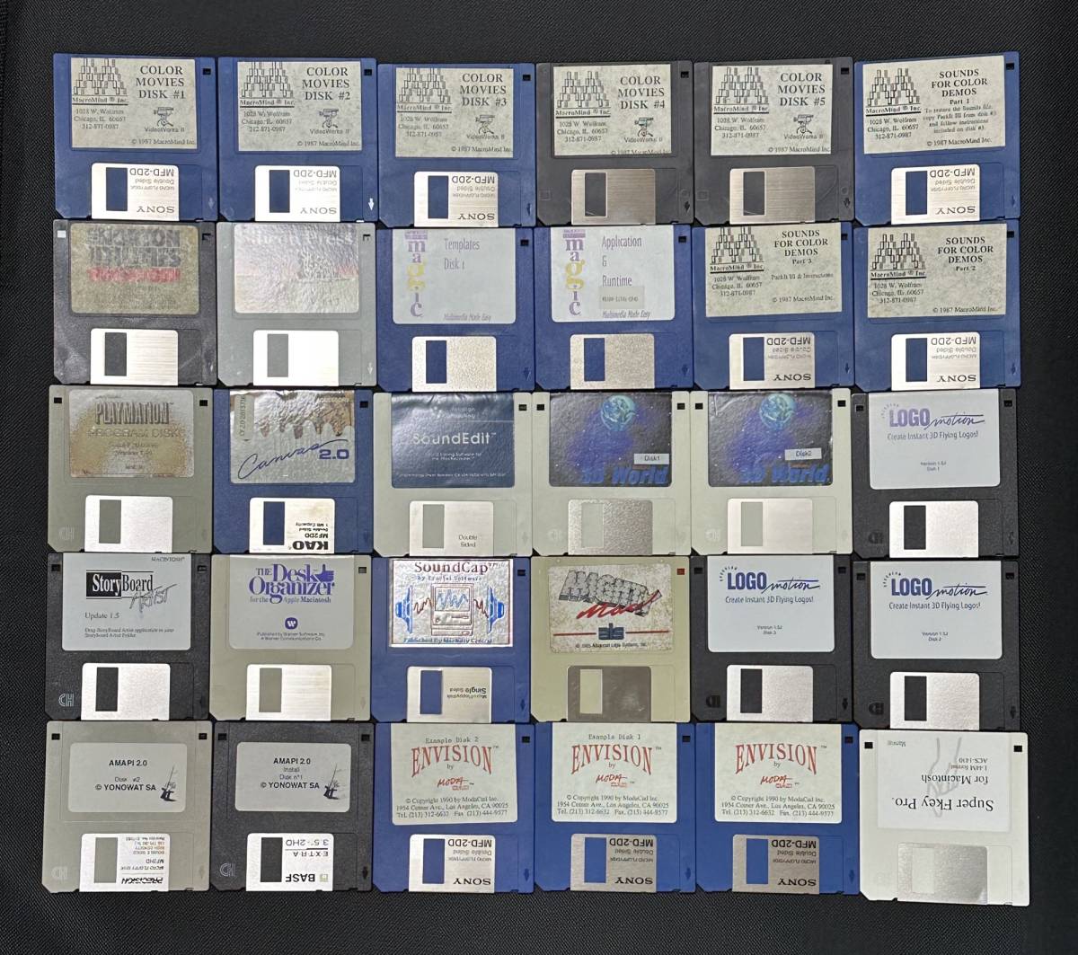 Macintosh 3.5インチフロッピーディスク／アプリケーション30撰【全