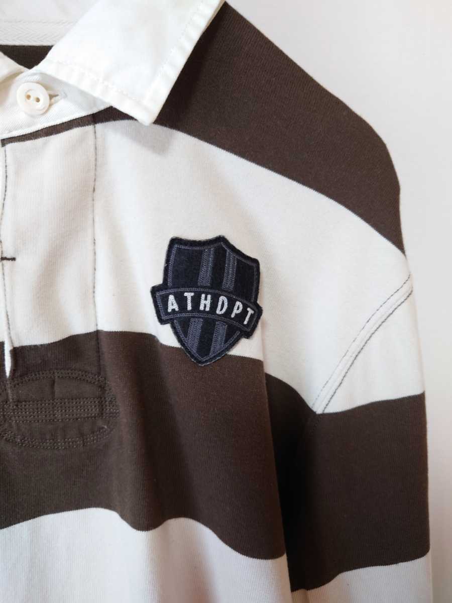 NIKE the athletic dept. ナイキ ラガーシャツ 長袖 ブラウン 茶色 XL