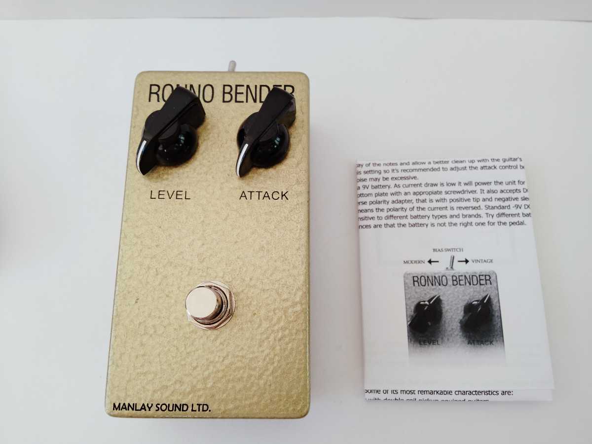 【送料無料，SALE】 Manlay Sound RONNO BENDER ギターエフェクター ファズ FUZZ(ファズ)｜売買されたオークション情報、yahooの商品情報をアーカイブ公開 - オークファン エフェクター