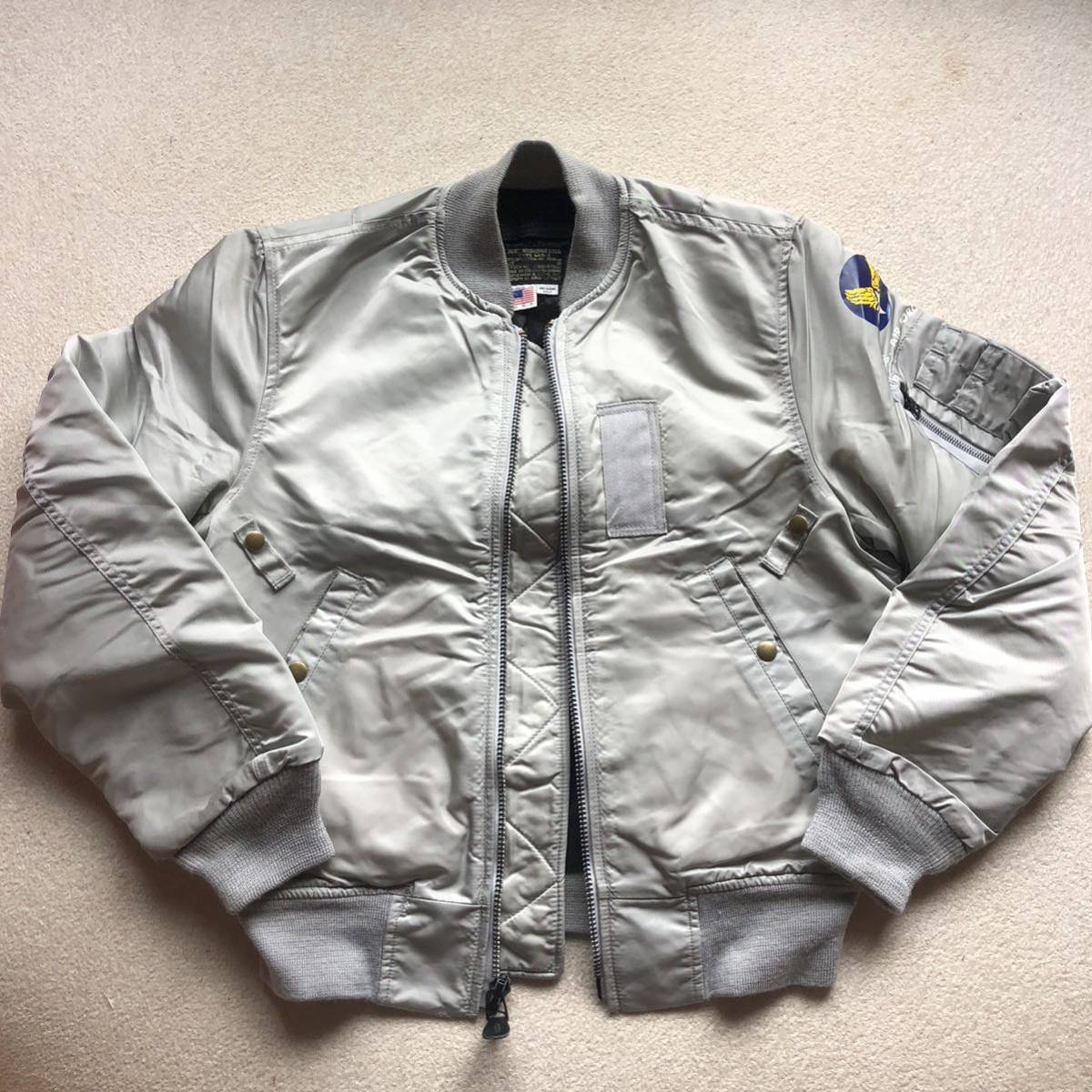 SPIEWAK&SONS,INC スピワック フライトジャケット MA-1 シルバー 銀
