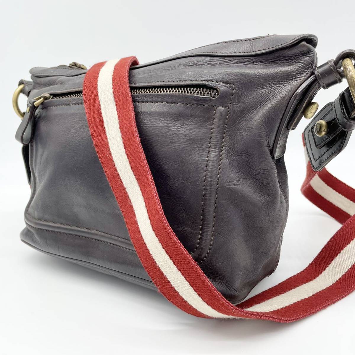 バリー BALLY ショルダーバッグ レザー 1円 - □極美品□ BALLY（素材 