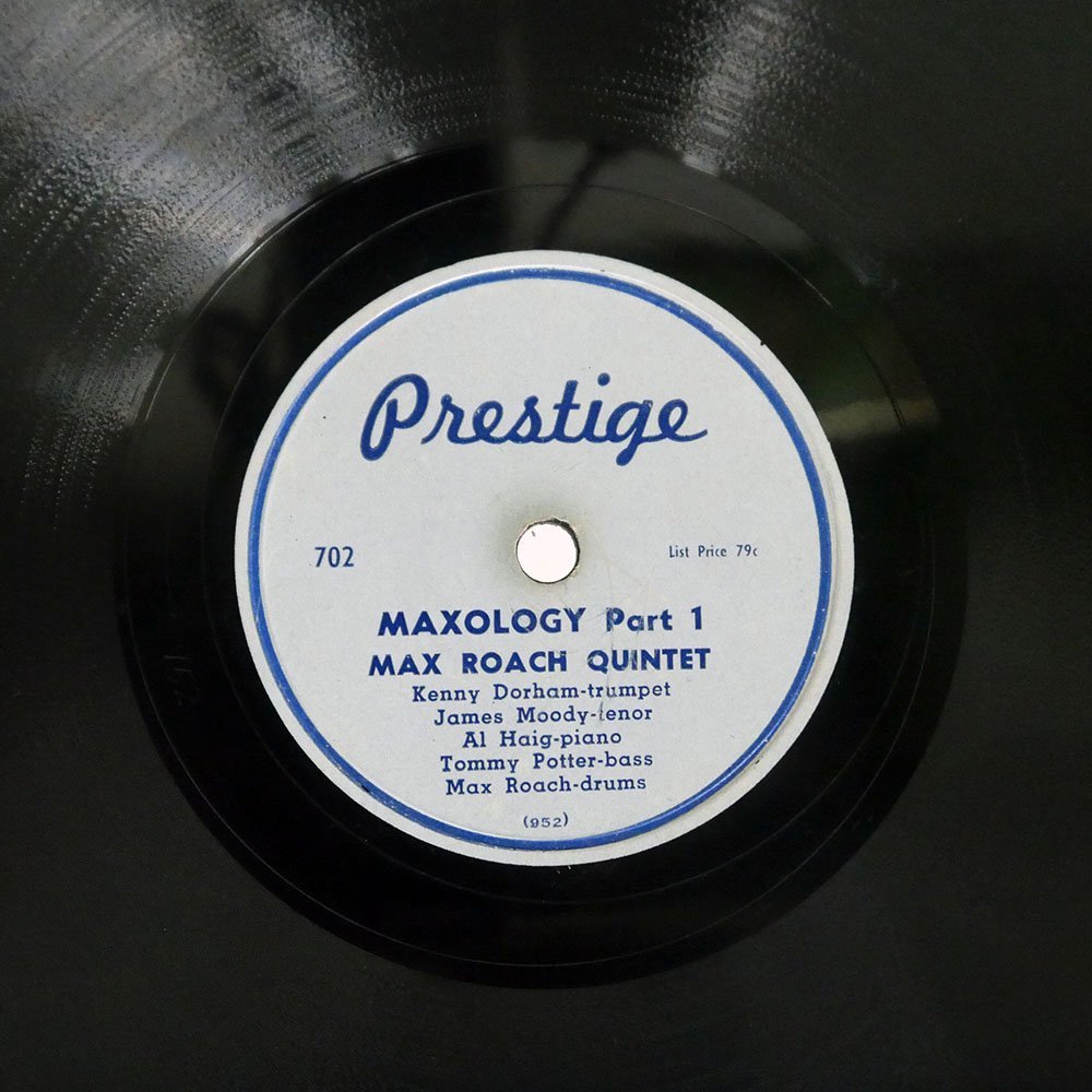 【低価，正規品】 SP盤 米 MAX ROACH QUINTET/MAXOLOGY/PRESTIGE 702(ジャズ一般)｜売買されたオークション情報、yahooの商品情報をアーカイブ公開 - オークファン ジャズ一般