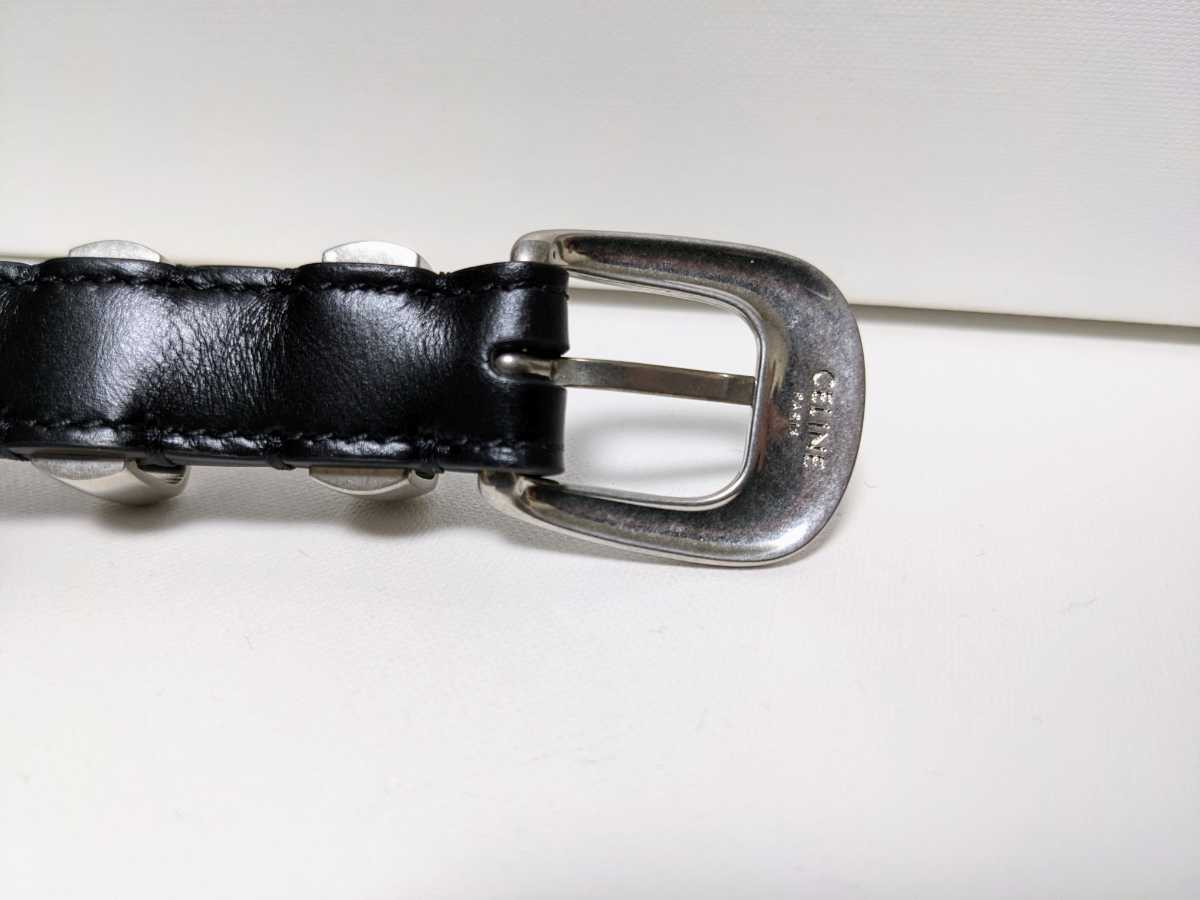 新品未使用 CELINE エレガントストラップ付きウエスタン3ベルト 80  