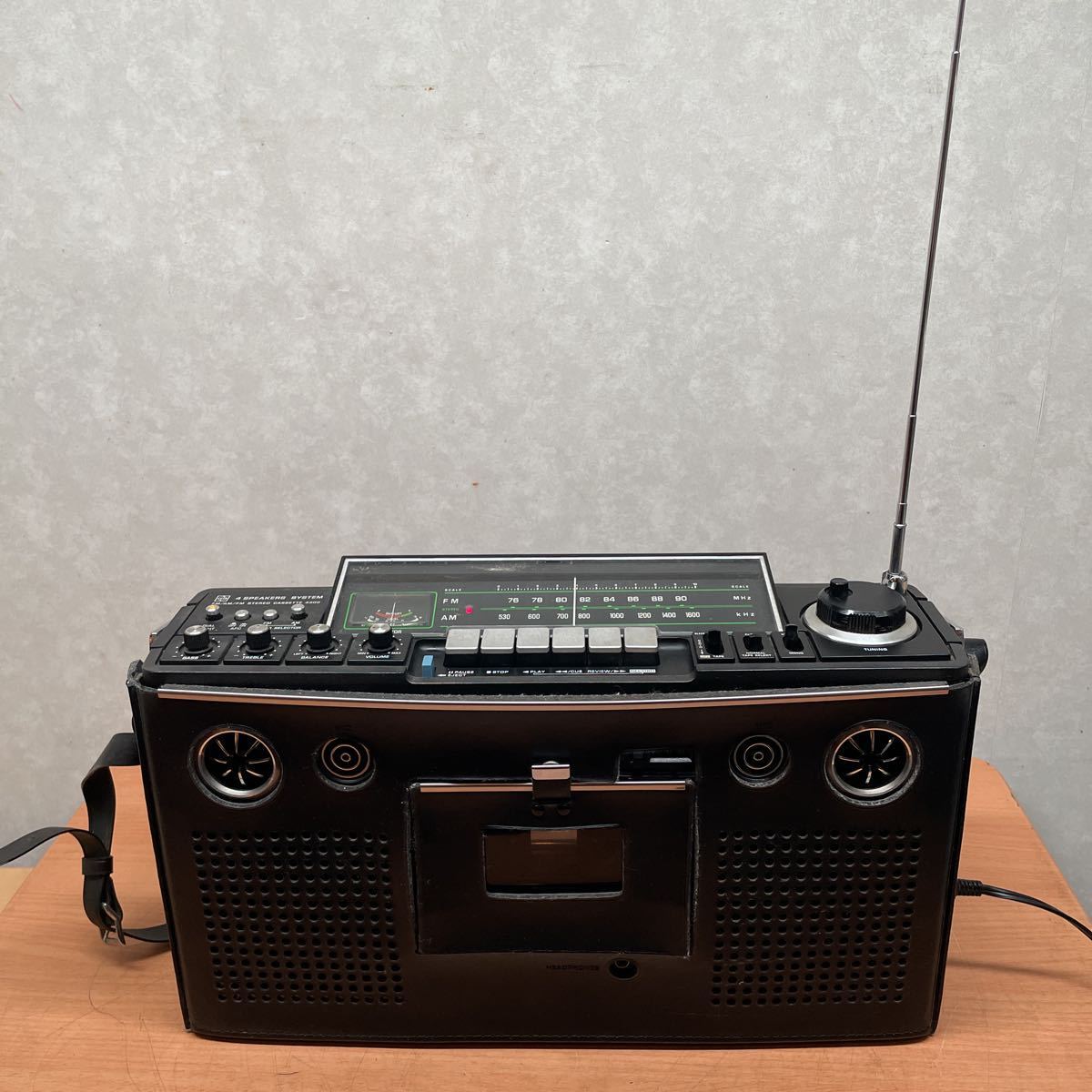 National RS-4300 4スピーカー FM/AM ステレオ カセットレコーダー