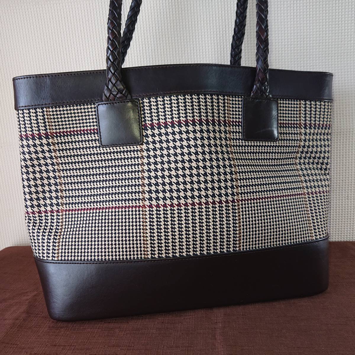 ☆良品☆F15M7678☆トートバッグ☆ RALPH LAUREN 本体キャンバス×本革