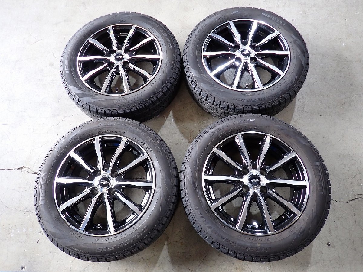 🆕165⁄65R14バリ山スタッドレスタイヤ付きアルミホイール4本セット