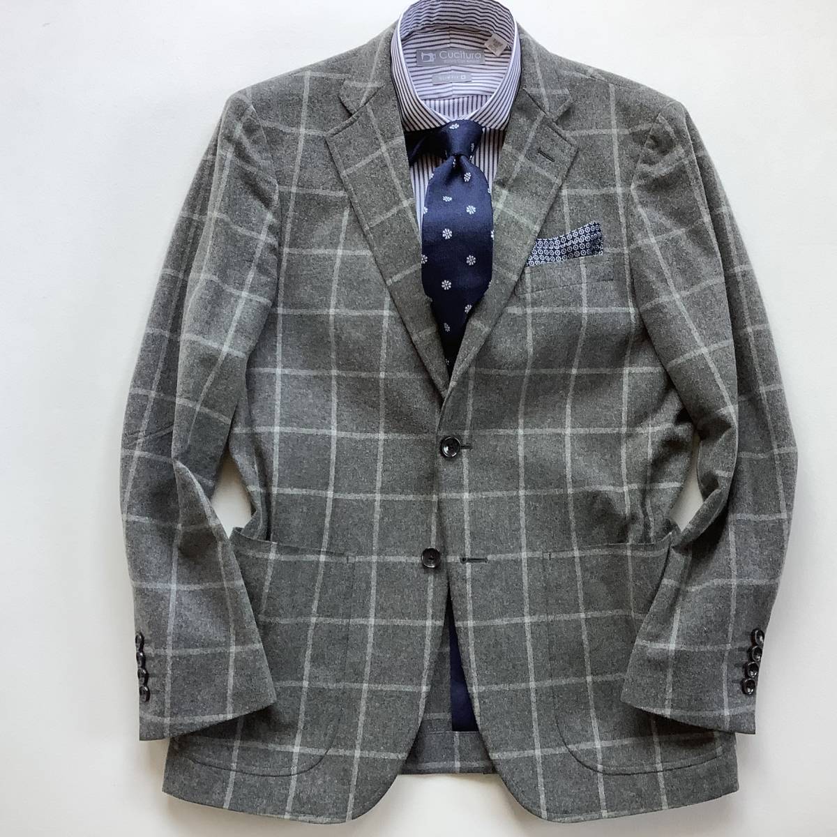 Cesare Attolini Napoli テーラードジャケット 春夏 48
